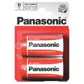 Batterie Panasonic R20/D allo zinco-carbone - 2 pz.