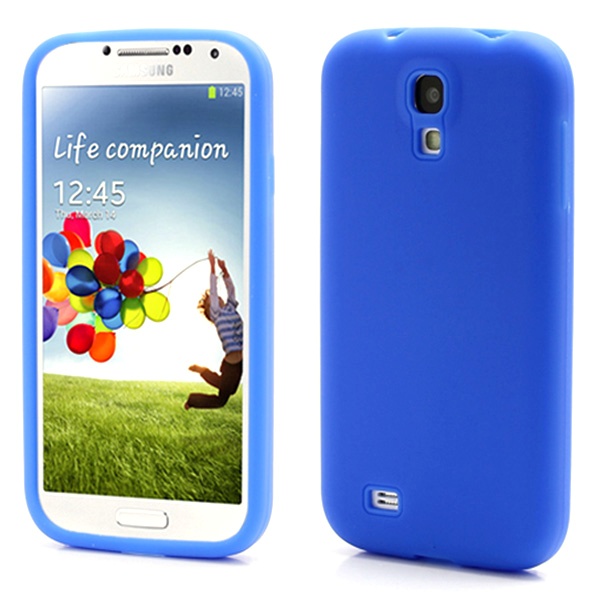 Custodia In Silicone Per Samsung Galaxy S4 I9500 Blu