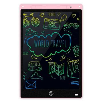 Tavoletta da disegno LCD da 12" per bambini - Rosa