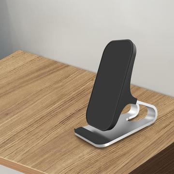 Caricatore wireless Qi da 15W Mobile Supporto di ricarica rapida da tavolo per iPhone Samsung