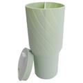 Fodera in silicone a 2 scomparti per bicchiere Stanley da 40 oz - Senza BPA - Verde