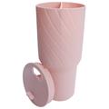 Fodera in silicone a 2 scomparti per bicchiere Stanley da 40 oz - Senza BPA - Rosa