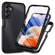 Custodia per Samsung Galaxy A25 serie 360 Protection - Nera / Trasparente