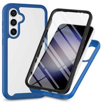 Custodia Serie 360 di Protezione per Samsung Galaxy A35 - Blu Scuro / Trasparente