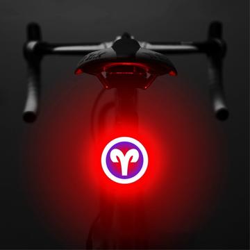 3664 Fanale posteriore della bicicletta creativo IPX2 impermeabile piccola bicicletta luce LED supporto di ricarica USB per il ciclismo all\'aperto