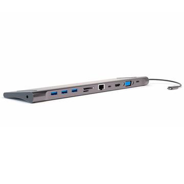 4smarts 11-in-1 Hub USB-C / Supporto per laptop - Grigio