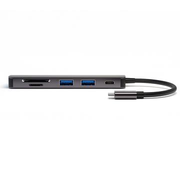 4smarts Hub USB-C 6-in-1 con funzione DeX - Grigio spazio