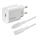 4smarts VoltPlug PD 20W Caricatore da parete con cavo Lightning - Bianco