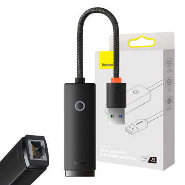 Adattatore di rete Baseus Serie Lite da USB a RJ45 WKQX000101 - nero