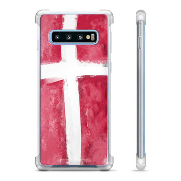 Custodia Ibrida per Samsung Galaxy S10+ - Bandiera Danese