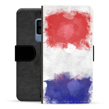 Custodia a Portafoglio Premium per Samsung Galaxy S9  - Bandiera Francese