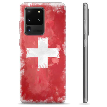 Custodia in TPU per Samsung Galaxy S20 Ultra TPU - Bandiera Svizzera