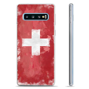 Custodia in TPU per Samsung Galaxy S10+ - Bandiera Svizzera