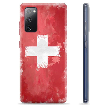 Custodia in TPU per Samsung Galaxy S20 FE TPU - Bandiera Svizzera