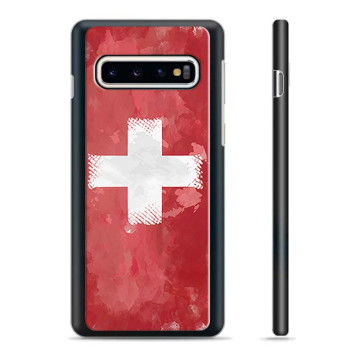 Cover Protettiva Samsung Galaxy S10+ - Bandiera Svizzera