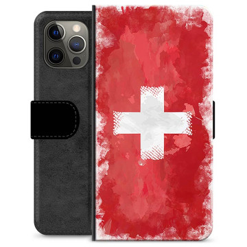 Custodia a Portafoglio Premium per iPhone 12 Pro Max  - Bandiera Svizzera