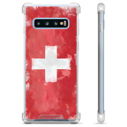 Custodia Ibrida per Samsung Galaxy S10 - Bandiera Svizzera