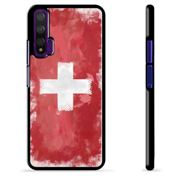 Cover Protettiva Huawei Nova 5T - Bandiera Svizzera