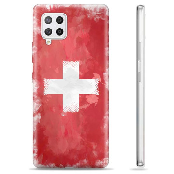 Custodia in TPU per Samsung Galaxy A42 5G TPU - Bandiera Svizzera