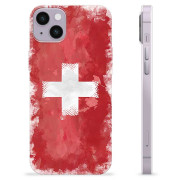 Custodia in TPU per iPhone 14 Plus - Bandiera Svizzera