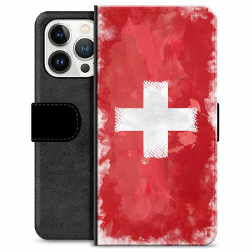 Custodia a Portafoglio Premium per iPhone 13 Pro  - Bandiera Svizzera