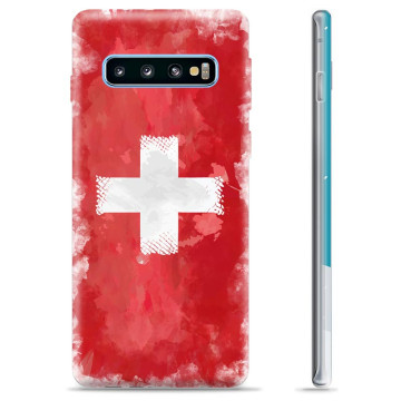 Custodia in TPU per Samsung Galaxy S10 - Bandiera Svizzera