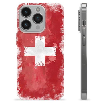 Custodia in TPU per iPhone 14 Pro TPU - Bandiera Svizzera