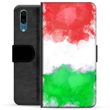 Custodia a Portafoglio Premium per Huawei P20  - Bandiera Italiana