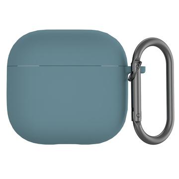 Custodia in silicone con moschettone per AirPods 4 - Verde