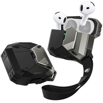 Custodia AirPods 4 Supcase Matrix con ricarica magnetica - Nero