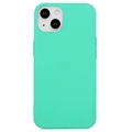 Custodia in TPU Opaca Anti-Impronte per iPhone 15 - Color Ciano