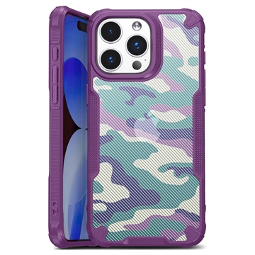 Custodia Ibrida Anti-Shock per iPhone 15 Pro Max - Camouflage