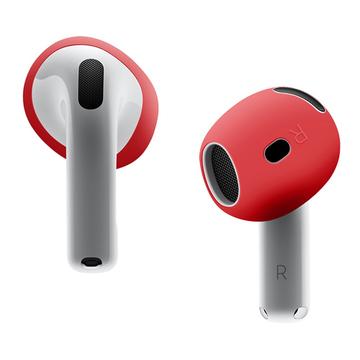 Copri auricolari in silicone antiscivolo per AirPods 4 - Rosso