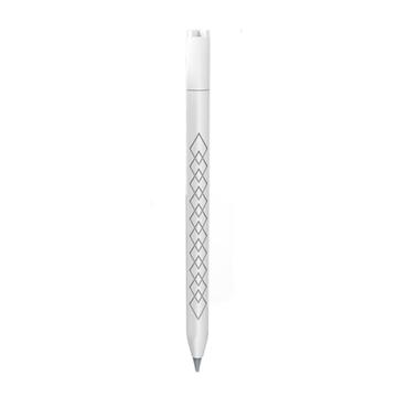 Custodia in silicone con texture a diamante per Apple Pencil (USB-C) - Bianco