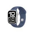 Apple Watch 10 GPS MWWA3QN/A - Alluminio, banda sportiva in denim, S/M, 42mm