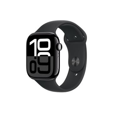 Apple Watch 10 GPS MWWQ3QN/A - Alluminio, banda sportiva nera, M/L, 46mm - Nero Pece