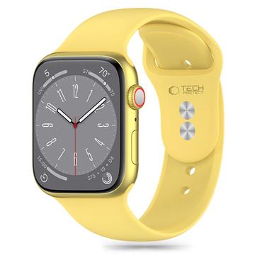 Apple Watch Series 10/9/8/7/6/SE Cinturino in silicone Tech-Protect - 40mm/41mm/42mm - Giallo canarino