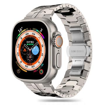 Apple Watch Series Ultra 2/Ultra/9/8/SE (2022)/7/SE/6/5/4/3/2/1 Cinturino in acciaio inossidabile Tech-Protect - 49mm/45mm/44mm/42mm - Titanio