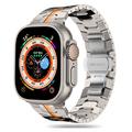 Apple Watch Series Ultra 2/Ultra/9/8/SE (2022)/7/SE/6/5/4/3/2/1 Cinturino in acciaio inossidabile Tech-Protect - 49mm/45mm/44mm/42mm - Titanio / Arancione