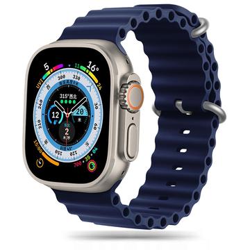 Cinturino in TPU Apple Watch Ultra 2/Ultra/9/8/SE (2022)/7/SE/6/5/4 Tech-Protect Iconband Pro - 49mm/45mm/44mm/42mm - Blu Mezzanotte