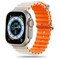 Cinturino in TPU Apple Watch Ultra 2/Ultra/9/8/SE (2022)/7/SE/6/5/4 Tech-Protect Iconband Pro - 49mm/45mm/44mm/42mm - Luce stellare / arancione