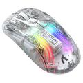 Mouse senza fili trasparente con RGB Attack Shark X2 - Bianco