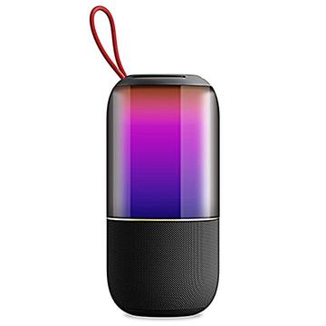 BT2675 Altoparlante Bluetooth portatile impermeabile con luce RGB - Nero