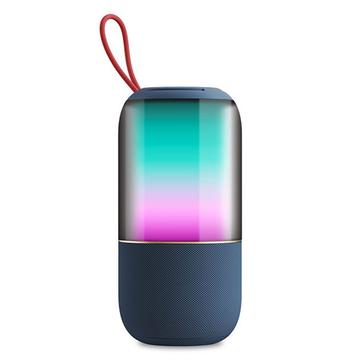 BT2675 Altoparlante Bluetooth portatile impermeabile con luce RGB - Blu