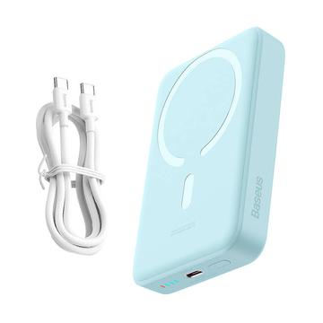 Baseus Magnetic Mini Wireless Power Bank 10000mAh - USB-C 30W, compatibile con MagSafe - Blu