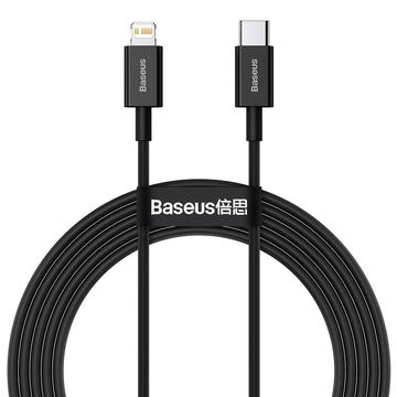 Cavo USB-C / Lightning della serie Superior di Baseus - 2m, 20W - Nero