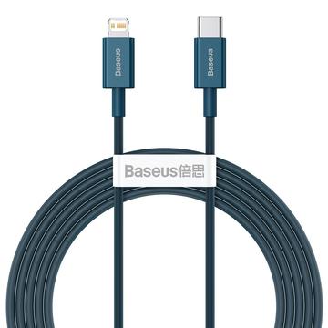 Cavo USB-C / Lightning della serie Superior di Baseus - 2m, 20W - Blu