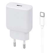 Caricabatterie Beline PD 3.0 USB-C GaN per iPhone 15 Pro/15 Pro Max/16 Pro/16 Pro Max - 30W - Bianco