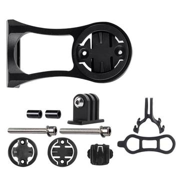 Supporto per computer da bicicletta Supporto per cronometro per Garmin/Bryton/Cateye/GoPro - nero