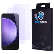 Protezione dello schermo in vetro temperato BlueDefend Anti-Blue Light per Samsung Galaxy S23 FE - 2 pz.